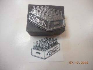 Printing Letterpress Printer Block Detailed Vintage Coca Cola Crate Printer Cut 5