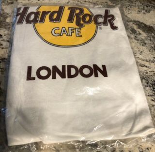Vintage Hard Rock Cafe T - Shirt London Classic Logo Tee Sz Med 80 