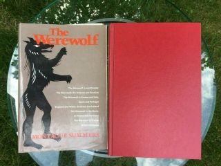 Vtg 1966 The Werewolf Montague Summers Dust Jacket Hardcover Book Illustrated