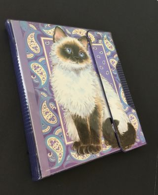 1992 Vintage Trapper Keeper Lisa Frank Sophisticats Siamese Cats 3 Folders