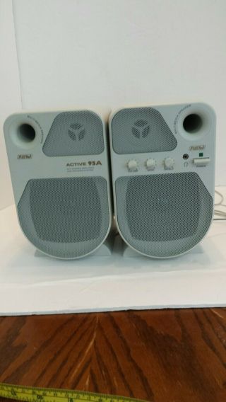 Vintage Juster Active 95a Multimedia Speakers With Integrated Amplifier.