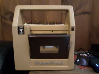 Vintage 1980 Fisher Price 826 Brown Cassette Tape Recorder Player