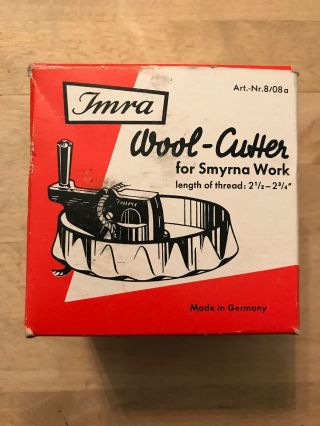 Vintage Wool Cutter Imra For Smyrna Work Wollschneider W Blades