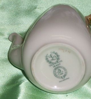 Vintage Lenox Porcelain Small One Cup Teapot Gold Trim 4
