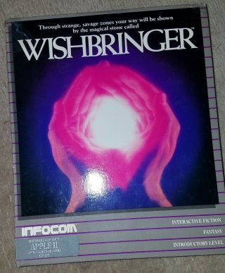 Apple Ii Wishbringer Software Game By Infocom Complete W/letter Map Rock