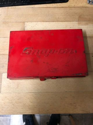 Snap On,  1/4” Drive,  Metal Storage Box,  Kra - 255a,  Vintage