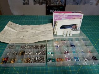 Vintage Bedazzler 90s Includes Instructions Rhinestones,  Backings,  Cases.