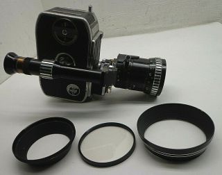 Bolex Paillard C8l Movie Camera 8mm W/variogon 8 - 48mm 1:1.  8 F/1.  8 Lens