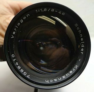 Bolex Paillard C8L Movie Camera 8mm w/Variogon 8 - 48MM 1:1.  8 F/1.  8 Lens 5