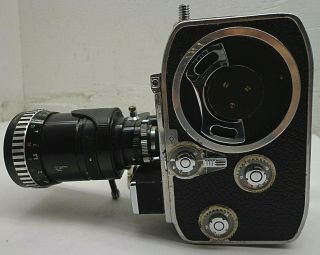 Bolex Paillard C8L Movie Camera 8mm w/Variogon 8 - 48MM 1:1.  8 F/1.  8 Lens 7