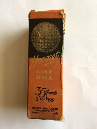 Sieberling Rubber Vintage Golf Balls 1935/1940 3ball Sleeve Vintage