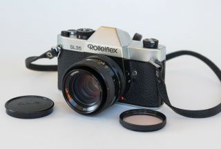 Rolleiflex Sl35 Film Camera (german Body) W/ 50mm Rollei - Hft Planar 1.  8