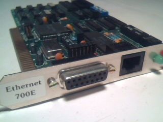 700E 8bit ISA Ethernet RJ - 45 Network Card for IBM PC 5150 3