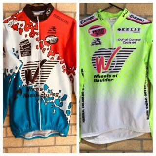Two Vintage Cycling Bike Jerseys And Jacket Men 