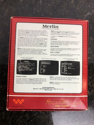 Merlin - 6502/65C02 Macro Assembler Software - Apple II 3