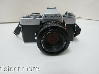 Vintage Minolta Xd5 Camera W/ Minolta Md Lens 50mm No.  1336168