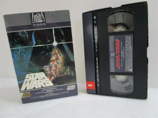 Star Wars Vintage 1982 Vhs Release Slide Out Tray Packaging 80 