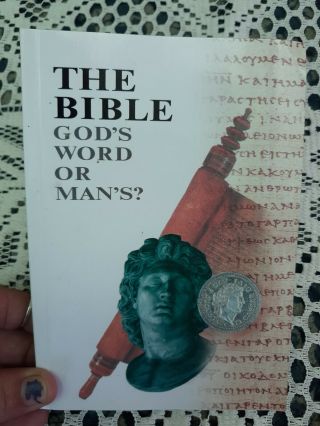 The Bible God " S Word Or Man " S? 2006 2nd Print Watchtower Jehovah 
