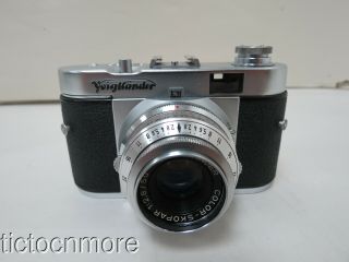 Vintage Voigtlander Vito B Camera W/ Voigtlander Color - Skopar Lens 1:2.  8/50