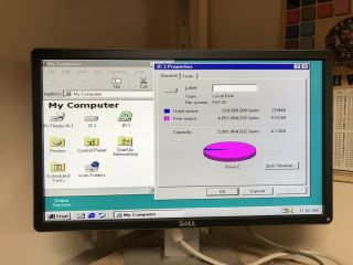 Dell GX1 Computer Pentium III 450MHz Windows 98 128MB RAM 4.  73GB Hard Drive 8