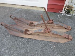 Vintage Car Or Truck Skis - Steel - Mystery Application - Skirod? Model A Or T?