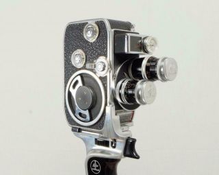 BOLEX 8mm D8L Movie Camera W/ Pistol grip,  2 Kern YVAR lenses & Mor - MUST READ 2