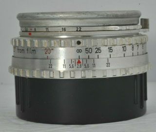 Carl Zeiss Tessar 80mm F2.  8 Lens For Hasselblad 1600/1000 Haze