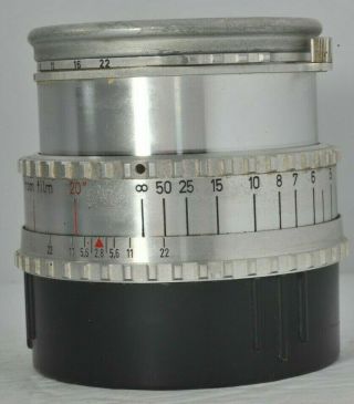 Carl Zeiss Tessar 80mm f2.  8 Lens for Hasselblad 1600/1000 HAZE 5
