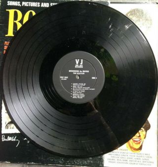 Vtg Vee Jay Vj Redords Vinyl Album Introducing The Beatles Songs Lp