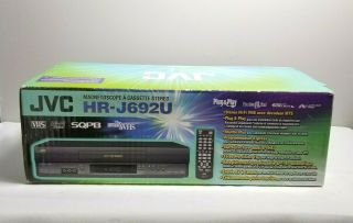 Jvc Hr - J692u Vcr Vhs Player 4 Head Hi - Fi Stereo Video Cassette Recorder