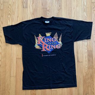 Vintage Wwf King Of The Ring Shirt 1997 Titan Sports Size Xl