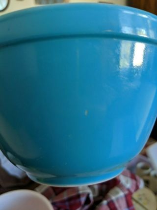 Vintage Pyrex Blue 401 Mixing Bowl 1.  5 Pint Single Primary Colors Small Nesting 4