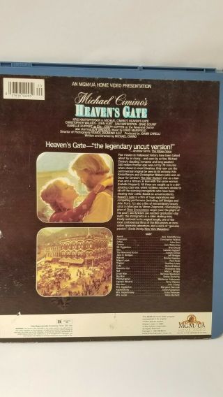 Vintage VideoDisc CED Video Disc Heaven ' s Gate 2 Disc Set 3