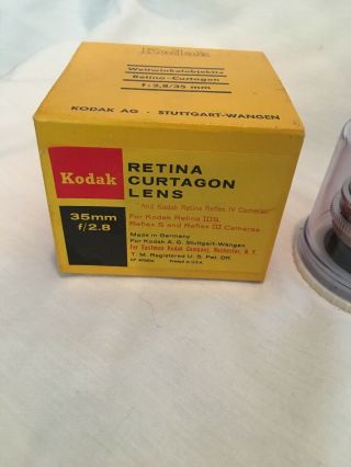 Retina Curtagon Lens Kodak Vintage Film Photography 35 mm F/2.  8 IIIS Camera 3