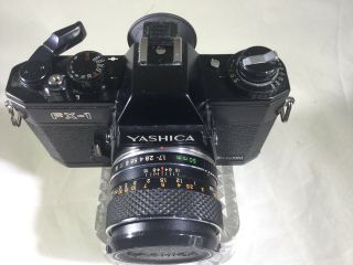 Yashica FX - 1 Black Electro 35mm W/Yashica ML50mm f1.  7 lens - Soligar 1:3.  8 85 - 135 5