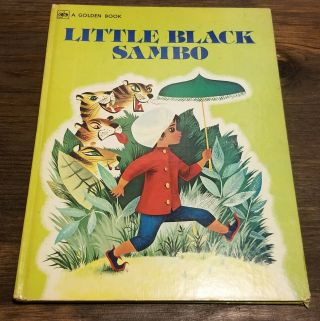 Vintage 1976 Little Black Sambo Book Helen Bannerman 2nd Golden Press Printing