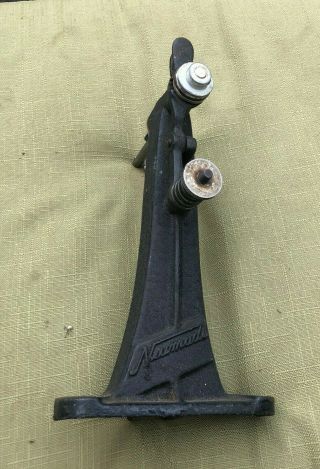 Vintage Neumade Reel Holder Rewinder Cast Iron Model De - 3a