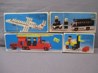Lego 425 445 485 455 Police Units Fire Truck Fork Lift Boxes Only Vintage 1975
