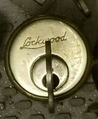 Vintage American Lockwood 6pin Mortise Cylinder W/ Key Old Stock