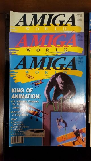 58 Amiga World Magazines,  Issues From 1989 Through 1994,