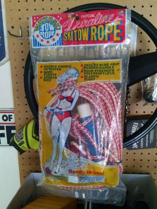 Vintage 1981 Water Ski Rope With Handle,  Float Nos Still In Package Girlie