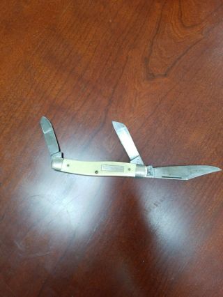Vintage Sears Craftsman 95044 Stockman Pocket Knife White 3 Blade