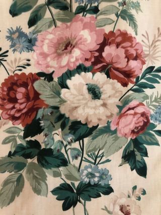 Vintage Croscill Shabby Chic Floral Bedskirt,  Valance,  Curtains.