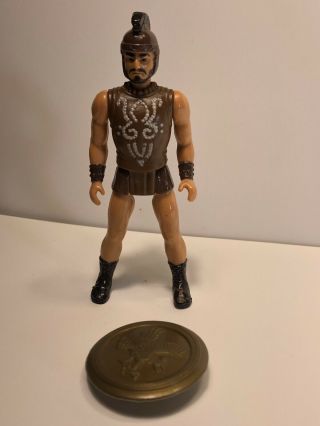 Clash Of The Titans Thallo Vintage Mattel 1980 Action Figure With Shield