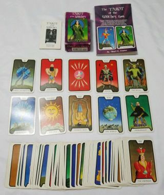 Tarot Of The Witches Deck & Book Set.  Vintage.