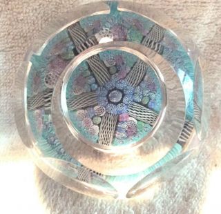 Vintage Whitefriars Paperweights Glass Starfish Caithness Faceted Closepack (1)