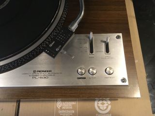 PIONEER PL - 530 DIRECT DRIVE FULL AUTOMATIC TURNTABLE 2
