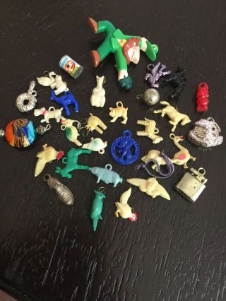 Vintage Celluloid Charms 1940’s Gumball Toys Prizes