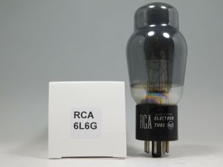 Rca 6l6g Vintage Vacuum Audio Tube Smoked Glass Bottom D Getter (test 118)