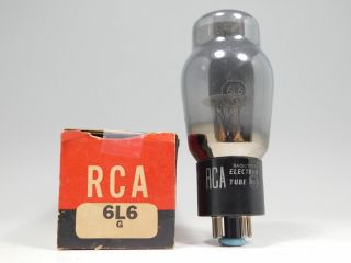 RCA 6L6G Vintage Vacuum Audio Tube Smoked Glass Bottom D Getter (Test 118) 4